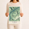 Map of St. Francis, Maine, 12 x 18 inch unframed archival matte print
