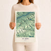 Map of St. John, Maine, 12 x 18 inch unframed archival matte print