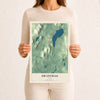 Map of Swanville, Maine, 12 x 18 inch unframed archival matte print