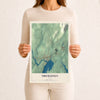 Map of Thomaston, Maine, 12 x 18 inch unframed archival matte print