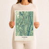 Map of Turner, Maine, 12 x 18 inch unframed archival matte print