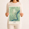 Map of Veazie, Maine, 12 x 18 inch unframed archival matte print