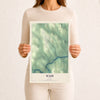 Map of Wade, Maine, 12 x 18 inch unframed archival matte print