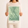 Map of Waite, Maine, 12 x 18 inch unframed archival matte print