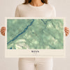 Map of Winn, Maine, 12 x 18 inch unframed archival matte print