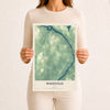 Map of Woodville, Maine, 12 x 18 inch unframed archival matte print