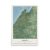 Map of Akron, Tuscola County, Michigan, 12 x 18 inch unframed archival matte print