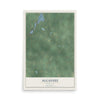 Map of Algansee, Michigan, 12 x 18 inch unframed archival matte print