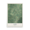 Map of Almer, Michigan, 12 x 18 inch unframed archival matte print