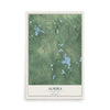 Map of Almira, Michigan, 12 x 18 inch unframed archival matte print