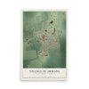 Map of Armada, Michigan, 12 x 18 inch unframed archival matte print