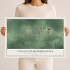 Map of Bloomingdale, Michigan, 12 x 18 inch unframed archival matte print