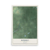Map of Bourret, Michigan, 12 x 18 inch unframed archival matte print