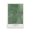 Map of Clarendon, Michigan, 12 x 18 inch unframed archival matte print