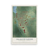 Map of Clinton, Michigan, 12 x 18 inch unframed archival matte print
