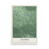 Map of Columbus, Luce County, Michigan, 12 x 18 inch unframed archival matte print