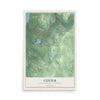 Map of Custer, Antrim County, Michigan, 12 x 18 inch unframed archival matte print