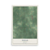 Map of Dallas, Michigan, 12 x 18 inch unframed archival matte print