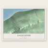 Eagle River, Michigan map print, the full design