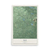 Map of Ely, Michigan, 12 x 18 inch unframed archival matte print