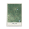Map of Free Soil, Mason County, Michigan, 12 x 18 inch unframed archival matte print