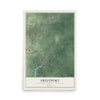 Map of Fruitport, Muskegon County, Michigan, 12 x 18 inch unframed archival matte print