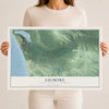 Map of Gilmore, Benzie County, Michigan, 12 x 18 inch unframed archival matte print