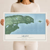 Map of Grant, Keweenaw County, Michigan, 12 x 18 inch unframed archival matte print