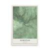 Map of Homestead, Michigan, 12 x 18 inch unframed archival matte print