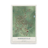 Map of Hudsonville, Michigan, 12 x 18 inch unframed archival matte print