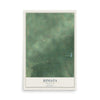Map of Juniata, Michigan, 12 x 18 inch unframed archival matte print