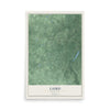 Map of Laird, Michigan, 12 x 18 inch unframed archival matte print