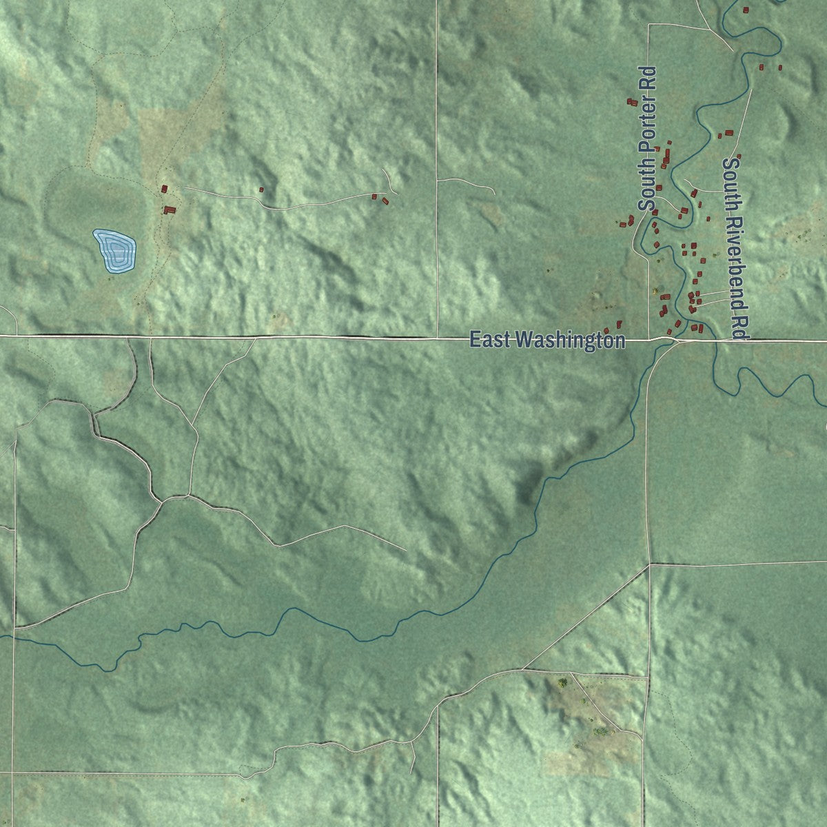 Close-up of the map of Logan, Mason County, Michigan print showing street and building detail