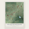 Mancelona, Michigan map print, the full design