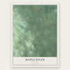 Maple River, Michigan map print, the full design