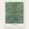 Marengo, Michigan map print, the full design