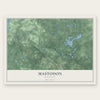 Mastodon, Michigan map print, the full design