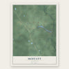 Moffatt, Michigan map print, the full design