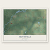 Mottville, Michigan map print, the full design