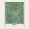 Newberg, Michigan map print, the full design