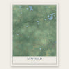 Newfield, Michigan map print, the full design