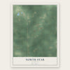 North Star, Michigan map print, the full design