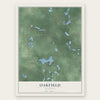 Oakfield, Michigan map print, the full design