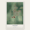 Onsted, Michigan map print, the full design