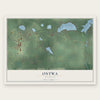 Ontwa, Michigan map print, the full design