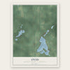 Ovid, Branch County, Michigan map print, the full design