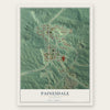 Painesdale, Michigan map print, the full design
