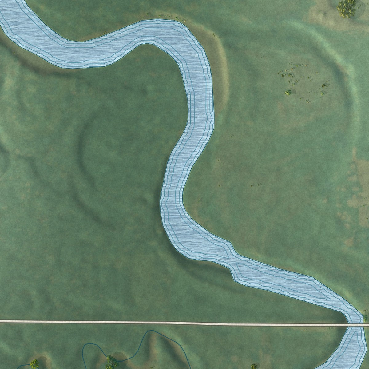 Close-up of the map of Pelkie, Michigan print showing street and building detail
