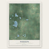 Pierson, Montcalm County, Michigan map print, the full design