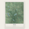 Pine, Michigan map print, the full design